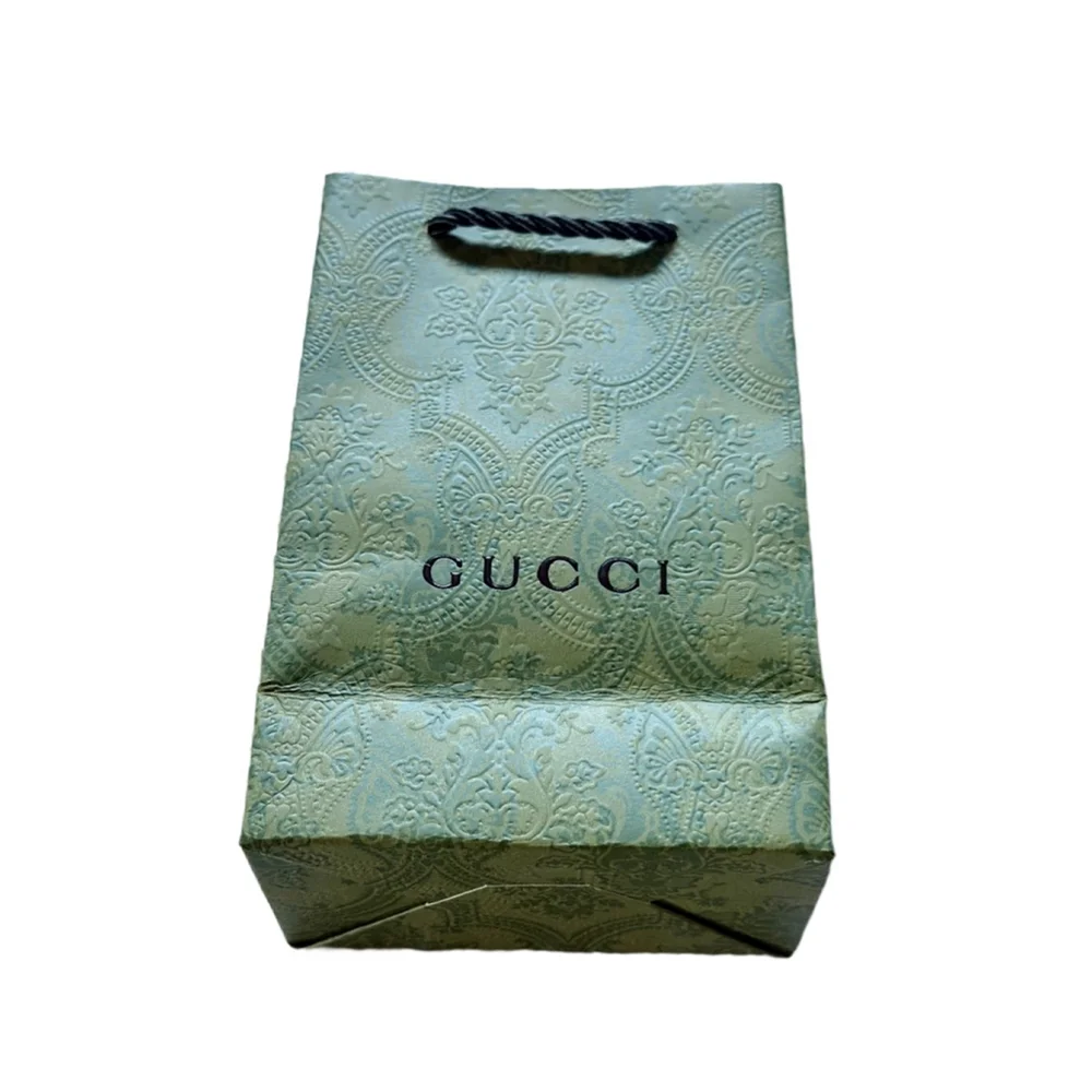 Gucci Green Paisley Gift Bag